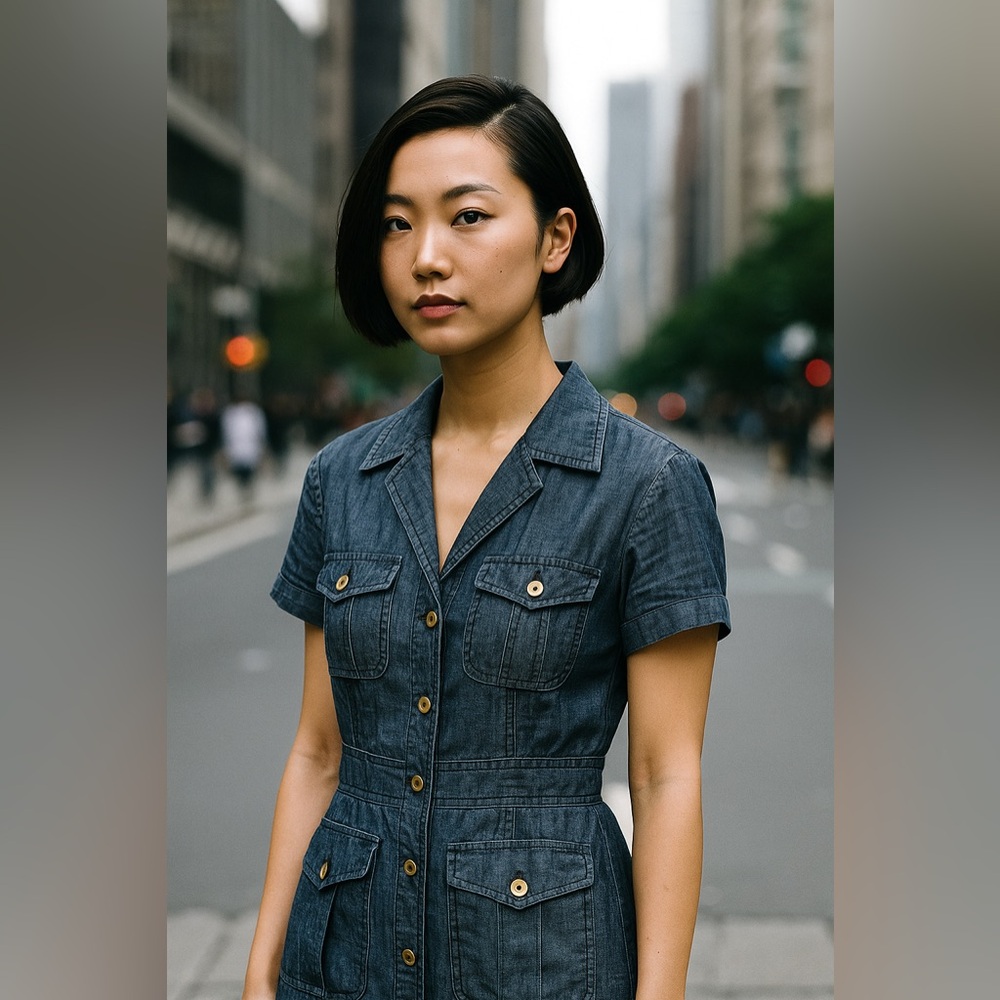 Trina Turk || Linen Blend Tailored Shirt